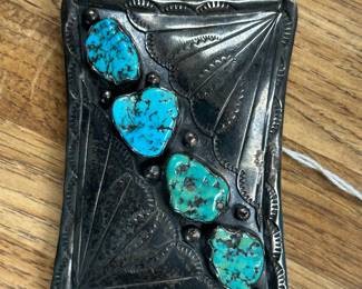 Turquoise belt buckle