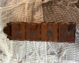 Wooden hanging drawers