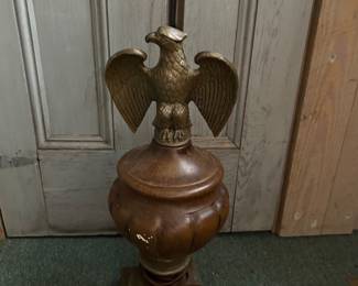 Brass eagle lamp 