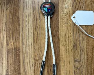 Sterling and stone bolo tie 