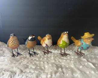 Wooden birds