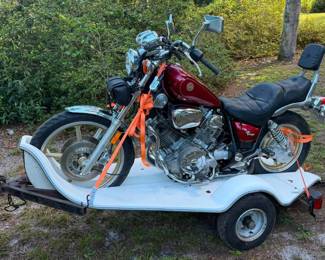 Yamaha bike with trailer for transport “Virago”