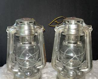 Silver oil lamps