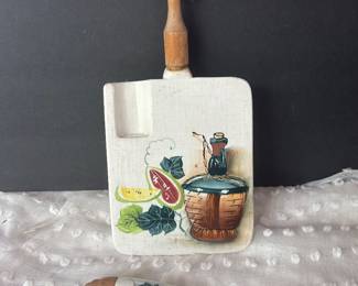 Napco cheese board server in knife