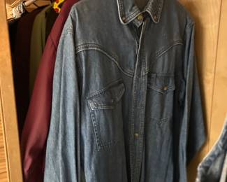 Denim button up