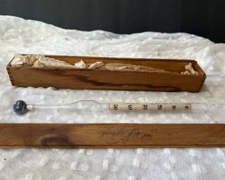 Vintage glass thermometer