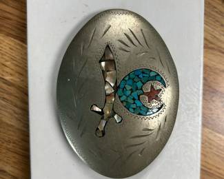 Moroccan Shriners belt buckle 