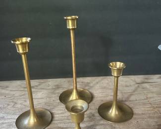 Brass candle stick holders