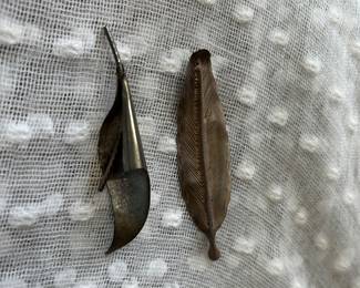Sterling silver feather