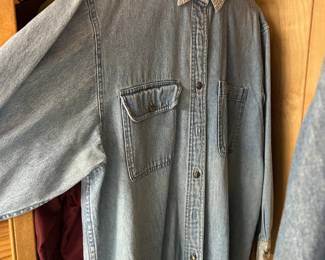 Denim button up
