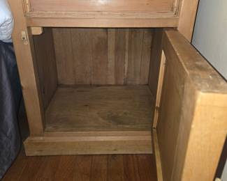 Rustic Pine Bedside Cabinet with Drawer