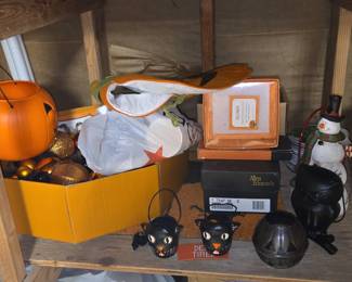 Assorted Vintage Halloween and Seasonal Decor Lot