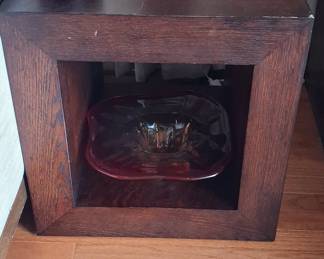 Mid-Century Modern Cube Side Table