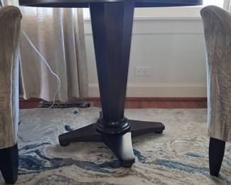 Vintage Mahogany Pedestal Accent Table