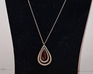Kenneth Cole teardrop pendant necklace