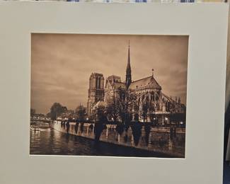 Philip M. Shaw Notre Dame Cathedral Monochrome Print