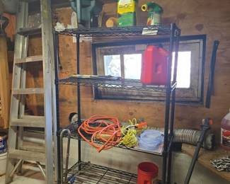 4-Tier Heavy Duty Wire Shelving Unit with Casters