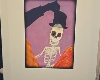 Skeleton Wears My Hat by Marti Cagwin