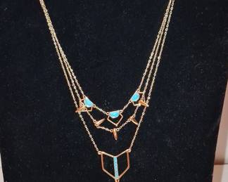 Stella & Dot Multi-Strand Turquoise Necklace