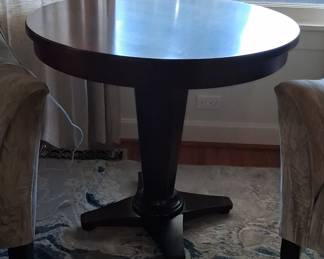 Vintage Mahogany Pedestal Accent Table