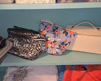 Assorted Cosmetic Vanity Cases - Floral and Checkered Styles