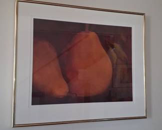 Lyons Still Life Pear Print 25" wide 18" high