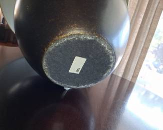 Mid-Century Style Ceramic Table Lamp with Mottled Finish