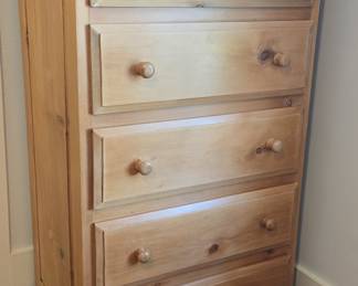 Pine Five-Drawer Chest of Drawers