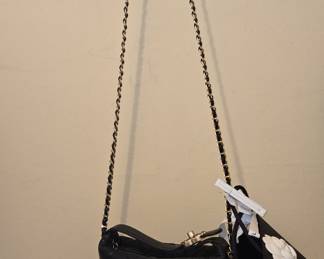 Chanel Black Quilted Lambskin Chain Around Pouch Hobo Bag