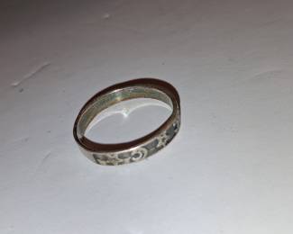 Sterling Silver Celestial Band Ring