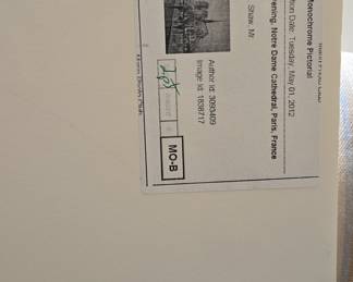 Philip M. Shaw Notre Dame Cathedral Monochrome Print