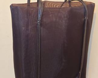 BALLY Vintage Brown Leather Braids Straps Shopper Tote Bag