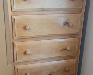 Pine Five-Drawer Chest of Drawers