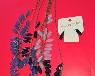 Coldwater Creek Multi-Strand Necklace and Earring Set
