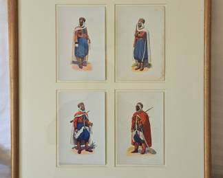 19th Century Auguste Wahlen Prints of North African Troops