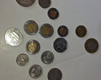 Assorted World Currency Coin Collection - Primarily Mexican