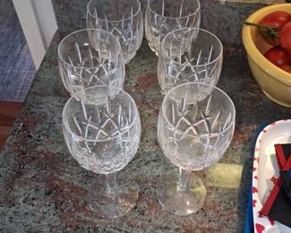 Waterford Crystal Lismore Wine Glasses - Set of 6
