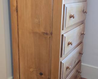 Pine Five-Drawer Chest of Drawers