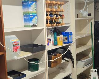 Modular White Laminate Storage Shelving Units