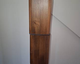 Mid-Century Modern Segmented Wood Floor Lamp 5' high