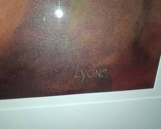 Lyons Still Life Pear Print 25" wide 18" high