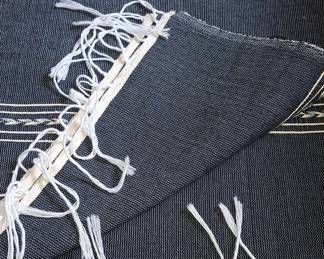 Handwoven Cotton Tallit, Jewish Prayer Shawl