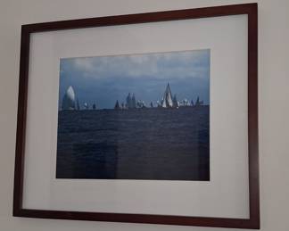 Nautical Sailboat Regatta Photographic Print by David Knowlton