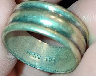 Mexican Sterling Silver Band Ring