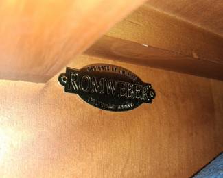Romweber Viking Oak Cabinet 17" deep 28" wide 65" high