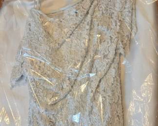 Women's Two-Piece Lace and Satin Evening Set