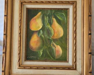 J. Williams Still Life Oil Painting