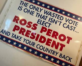 Vintage presidential campaign signs