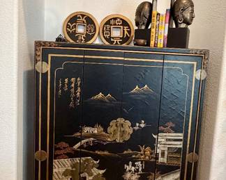 Hand painted cabinet
