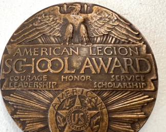 Bronze American Legion School Award Coin Medal 